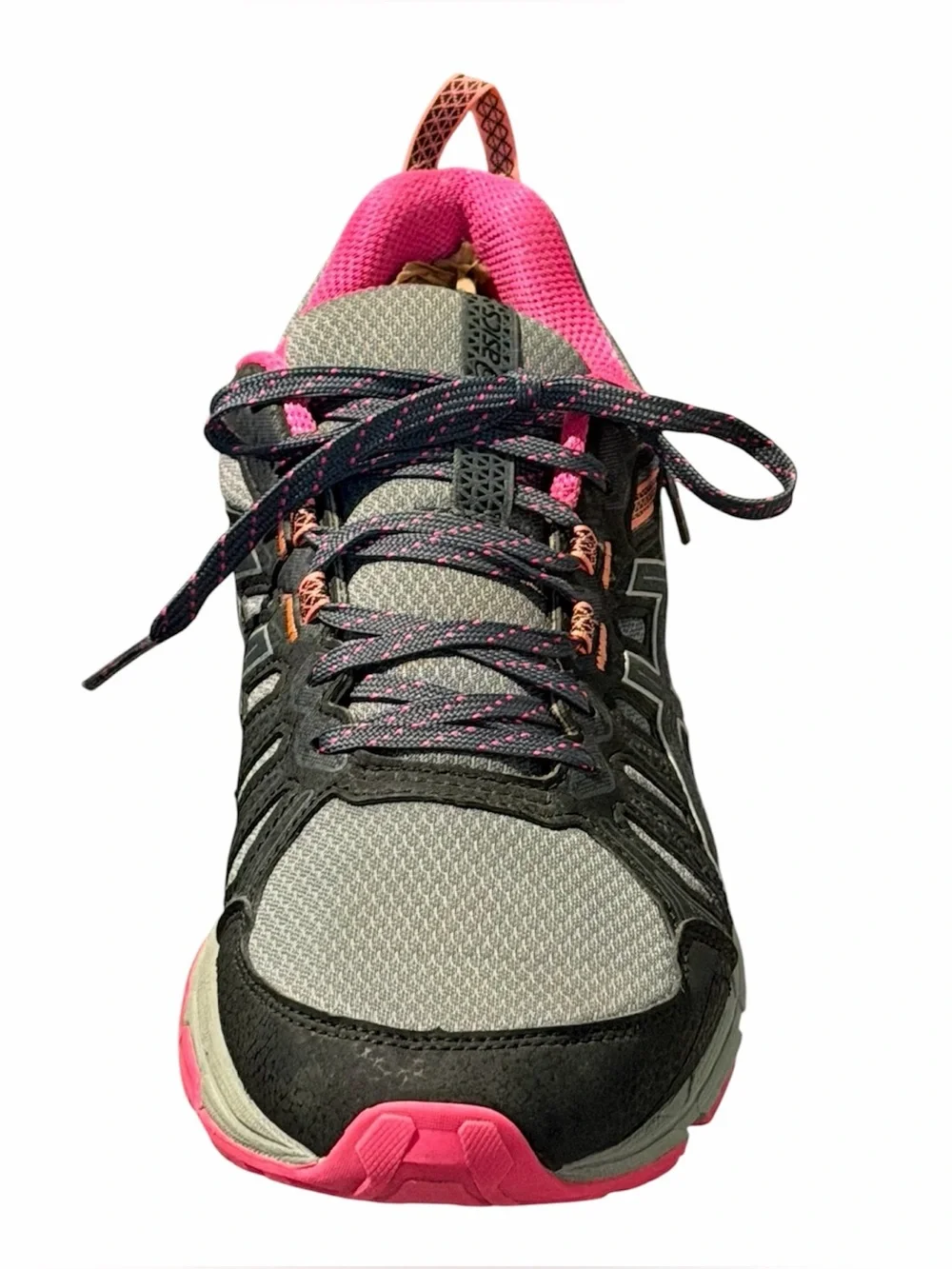 ASICS GEL-Venture 7 Women's Trail Running Shoes Gray/Pink/Orange - Size 10